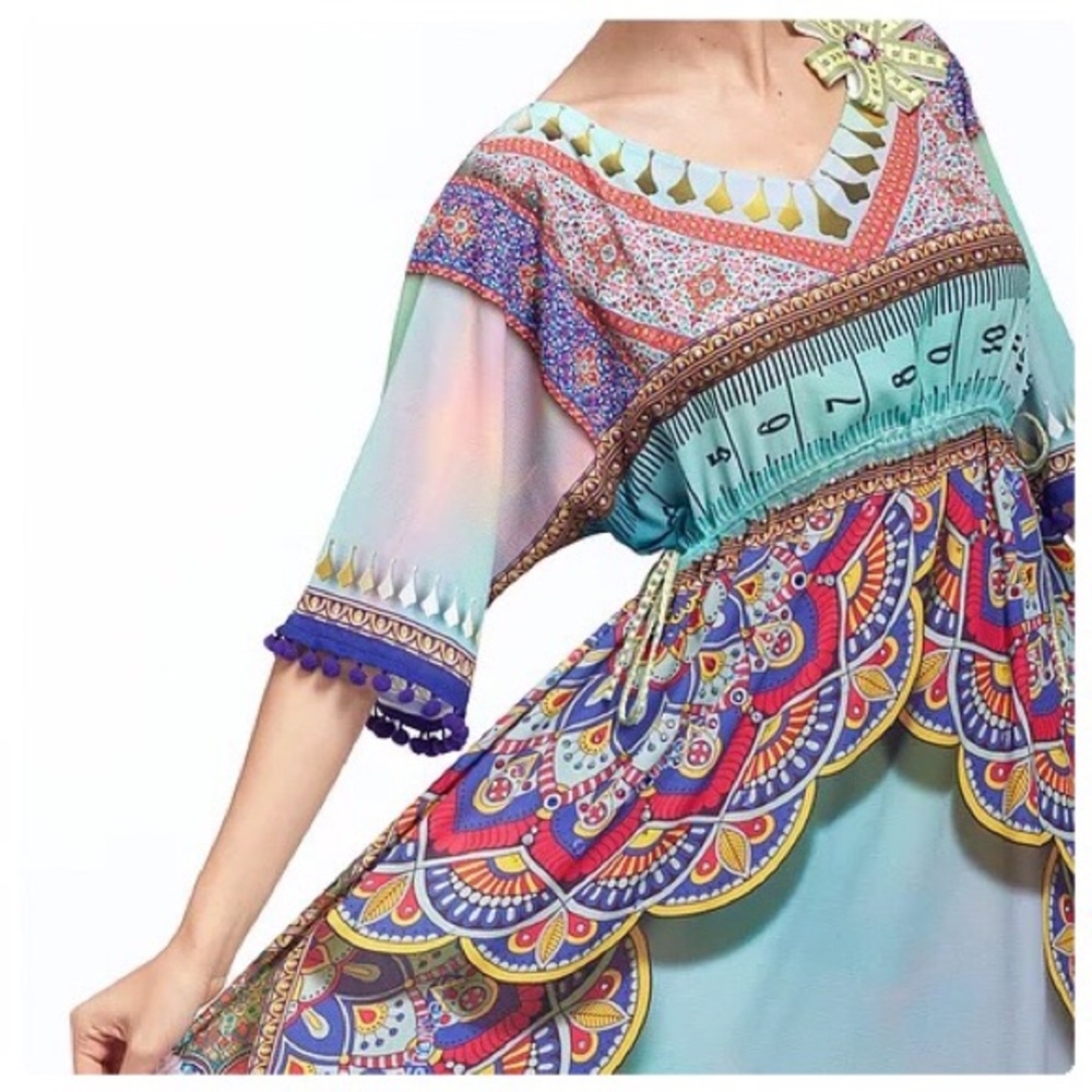*TAKING DOWN* Mandala & Stained Glass Kaftan Maxi - Picture 8 of 8